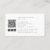 Bold Nail Tech Tarot Kaart Visitekaartje (Achterkant)