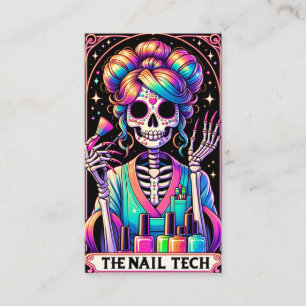 Bold Nail Tech Tarot Kaart Visitekaartje