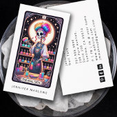 Bold Nail Tech Tarot Kaart Visitekaartje
