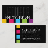 Bold Nail Technician Visitekaartje (Voorkant / Achterkant)