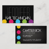 Bold Nail-technicus Visitekaartje (Voorkant / Achterkant)
