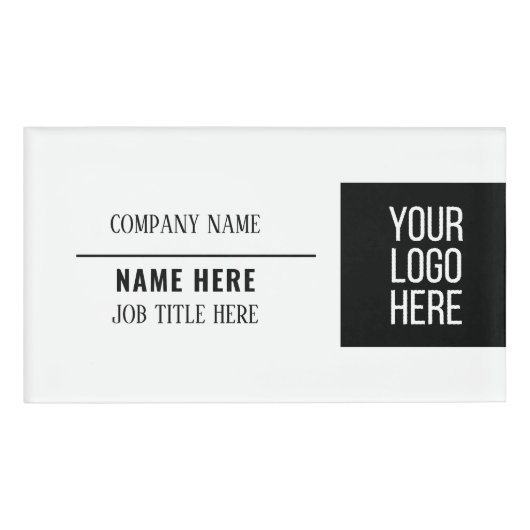 Bold Name Branding Bedrijfsnaam Sales Branding Naambadge (Voorkant)