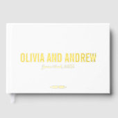 Bold Names Modern Wedding Gastenboek (Voorkant)