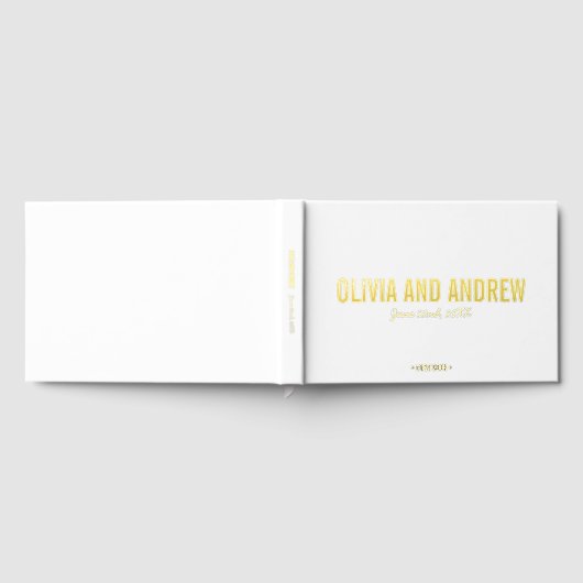Bold Names Modern Wedding Gastenboek (Volledig)