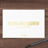 Bold Names Modern Wedding Gastenboek