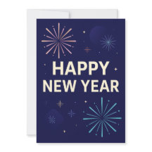 Bold Navy Gold 2026 Celebration Fireworks