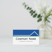 Bold Navy Roof Reparaties & Onderhoud Service Logo Visitekaartje (Staand voorkant)