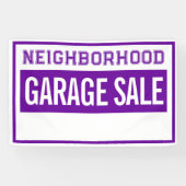 Bold Neighborhood Garage Sale Banner (Horizontaal)