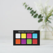 Bold Neon Eyeshadow Pallete Make-up Artist Visitekaartje (Staand voorkant)