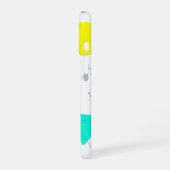 Bold Neon Memphis Geometric 80s Design iPhone 16 Hoesje (Linkerkant)