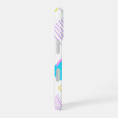 Bold Neon Memphis Geometric 80s Design iPhone 16 Hoesje (Rechterkant)