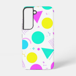 Bold Neon Memphis Geometric 80s Design Samsung Galaxy Hoesje