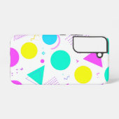 Bold Neon Memphis Geometric 80s Design Samsung Galaxy Hoesje (Achterkant horizontaal)