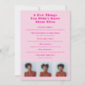 Bold Neon Retro Roze Modern 4 foto's Afstuderen Kaart (Achterkant)