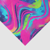 Bold Neon Waterverf Tissuepapier (Detail)
