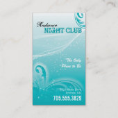 Bold Night Club Visitekaartje Modern White Blauwgr (Achterkant)