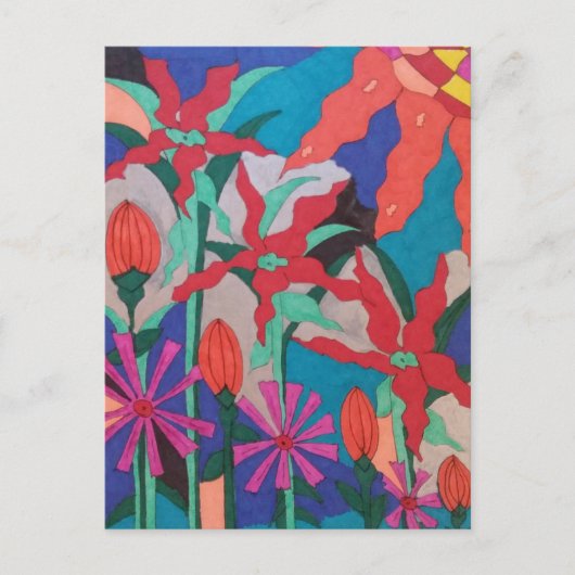 Bold Night Garden Briefkaart (Voorkant)