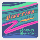 Bold Nineties Party Sticker (Voorkant)
