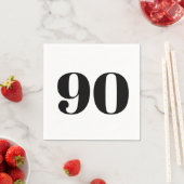 Bold Ninetieth Birthday Cocktail Napkins Servet (Insitu)