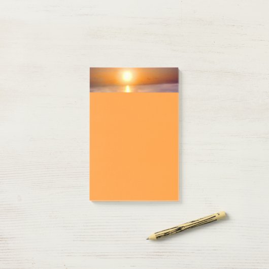 Bold Ocean Sunset Post-it® Notes (Op bureau)