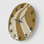 Bold Off-Road Tire Track Rugged Automotive Grote Klok (Hoek)