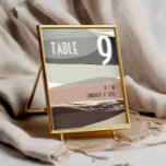 Bold Olive Green Wedding Kaart<br><div class="desc">Vette lettertypen,  geometrische vormen en penseelstreken maken deze trouwtafelnummers modern en edgy!</div>