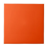 Bold Orange Red #ff4500 Statement Accent Tegeltje (Voorkant)