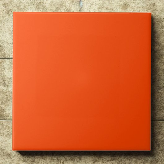 Bold Orange Red #ff4500 Statement Accent Tegeltje
