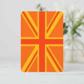 Bold Oranje Union Jack British Flag Swag (Staand voorkant)