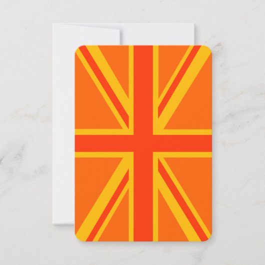 Bold Oranje Union Jack British Flag Swag (Voorkant)
