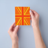 Bold Oranje Union Jack British Flag Swag Flyer (Hand)