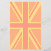Bold Oranje Union Jack British Flag Swag Flyer (Achterkant)