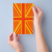 Bold Oranje Union Jack British Flag Swag Flyer (Hand)