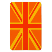 Bold Oranje Union Jack British Flag Swag Magneet (Verticaal)