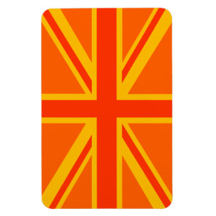 Bold Oranje Union Jack British Flag Swag Magneet