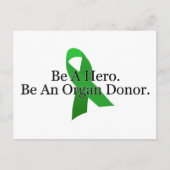 Bold Organ Donor Briefkaart (Voorkant)