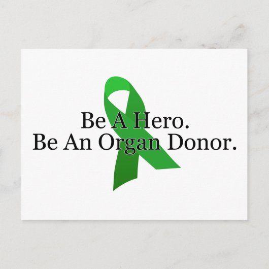 Bold Organ Donor Briefkaart (Voorkant)