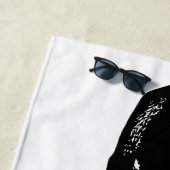 Bold Outline Dog Towel Strandlaken (In situ)