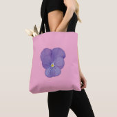 Bold Pansy Bloom Canvas tas (Dichtbij)
