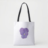 Bold Pansy Bloom Canvas tas (Voorkant)