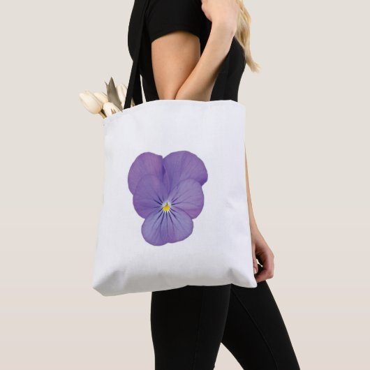 Bold Pansy Bloom Canvas tas (Dichtbij)