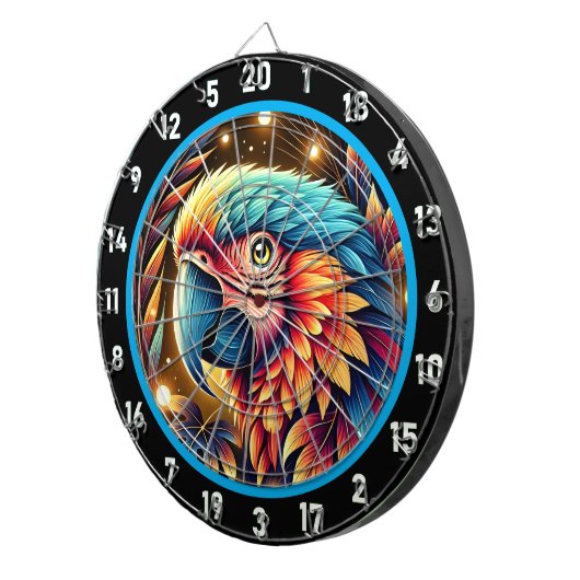 Bold Parrot Dartboard voor Game Rooms Dartbord (Voorkant Rechts)
