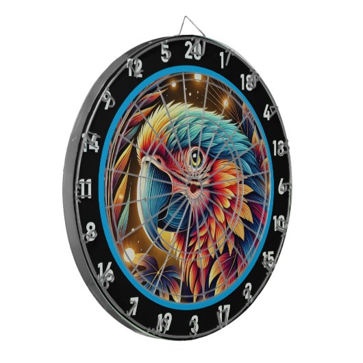 Bold Parrot Dartboard voor Game Rooms Dartbord (Voorkant Links)