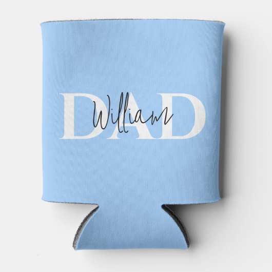 Bold Pastel DAD | Modern Vaderdag cadeau Blikjeskoeler (Voorkant)