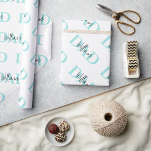 Bold Pastel DAD Modern Vaderdag cadeau Cadeaupapier