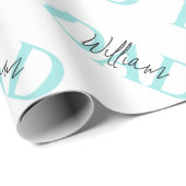 Bold Pastel DAD | Modern Vaderdag cadeau Cadeaupapier (Rol Hoek)