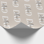 Bold Pastel DAD | Modern Vaderdag cadeau Cadeaupapier (Hoek)