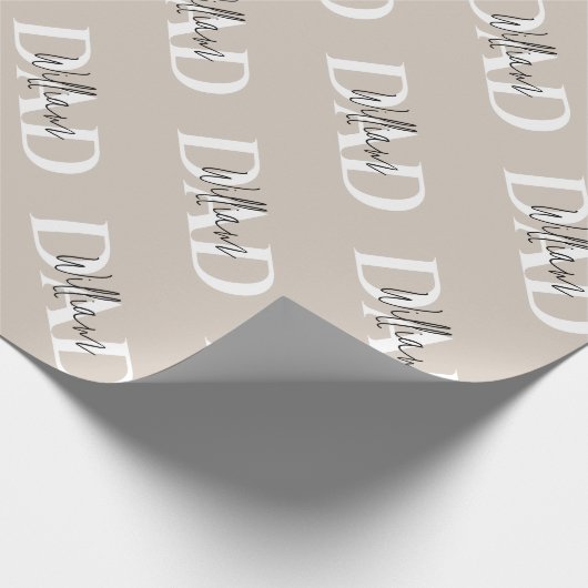 Bold Pastel DAD | Modern Vaderdag cadeau Cadeaupapier (Hoek)