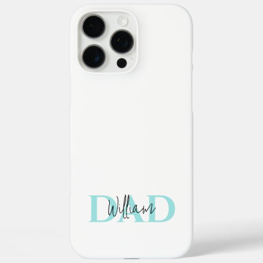 Bold Pastel DAD | Modern Vaderdag cadeau Case-Mate iPhone Case (Achterkant)