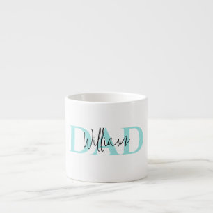 Bold Pastel DAD   Modern Vaderdag cadeau Espresso Kop